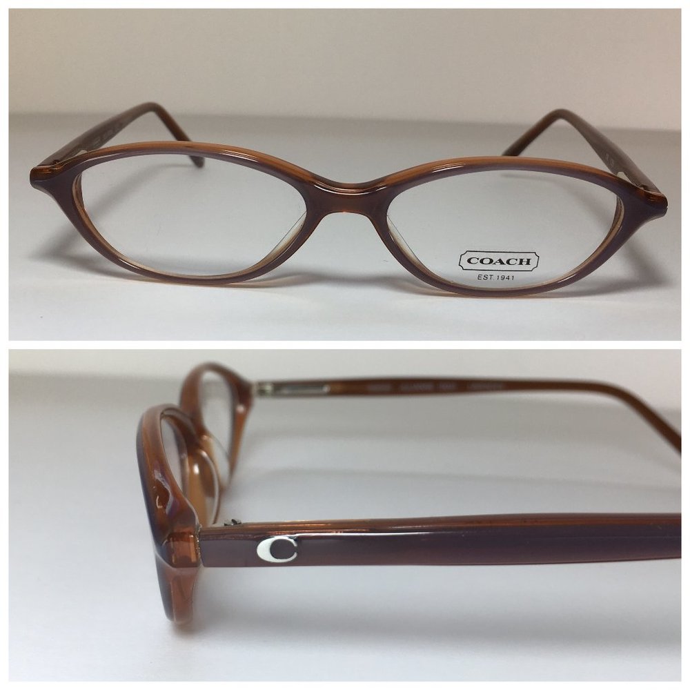 Coach Lavender/Brown Oval Kids Glasses